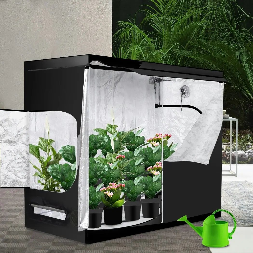 Traderight Group  Grow Tent Indoor System Hydroponics Room 600D Oxford Plant Aluminium 120x120x200