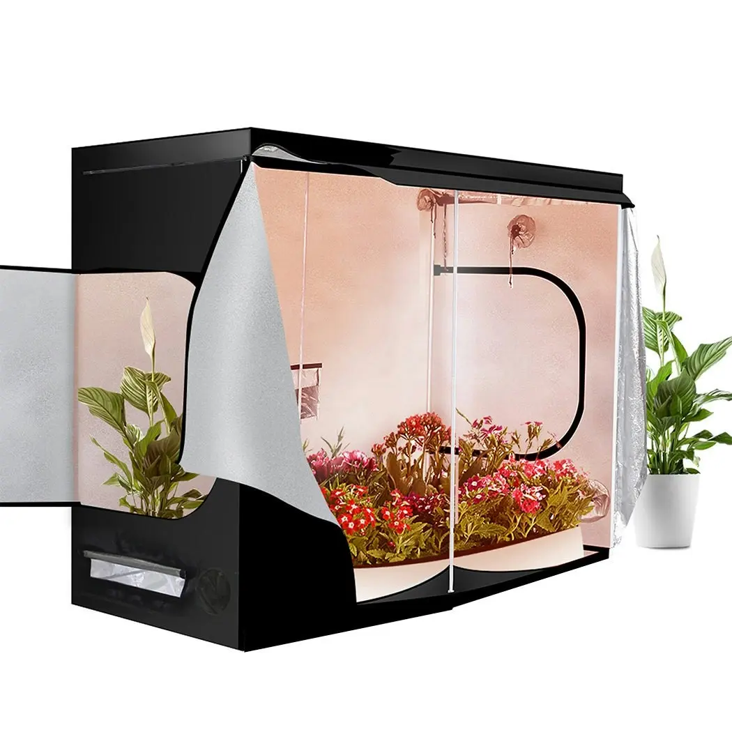 Traderight Group  Grow Tent Indoor System Hydroponics Room 600D Oxford Plant Aluminium 120x120x200