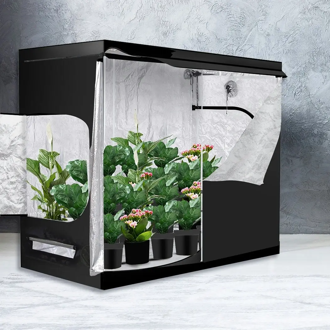 Traderight Group  Grow Tent Indoor System Hydroponics Room 600D Oxford Plant Aluminium 240x120x200