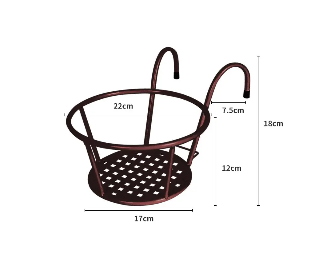 Levede 3x Plant Stand flower Holder Hanging Pot Basket Plant Garden Wall Storage