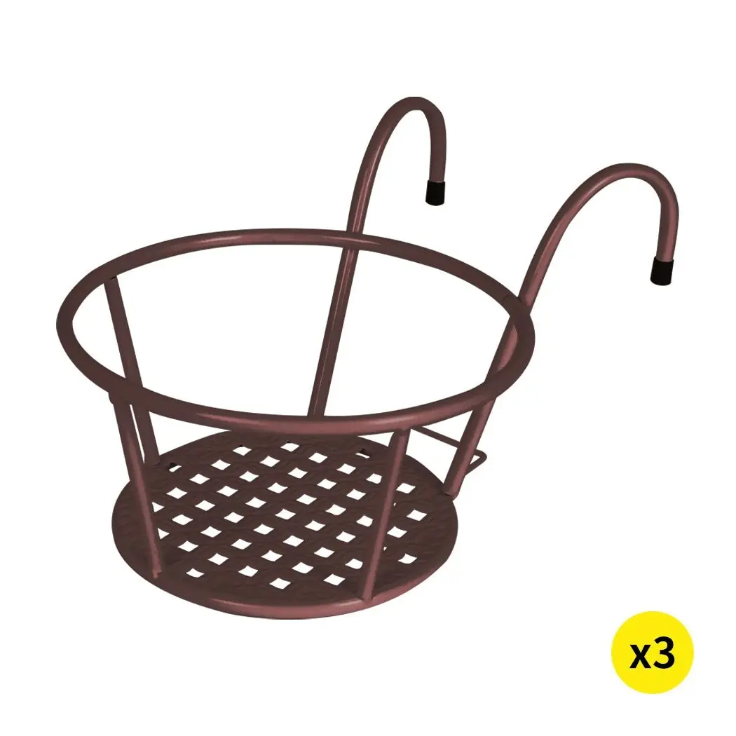 Levede 3x Plant Stand flower Holder Hanging Pot Basket Plant Garden Wall Storage