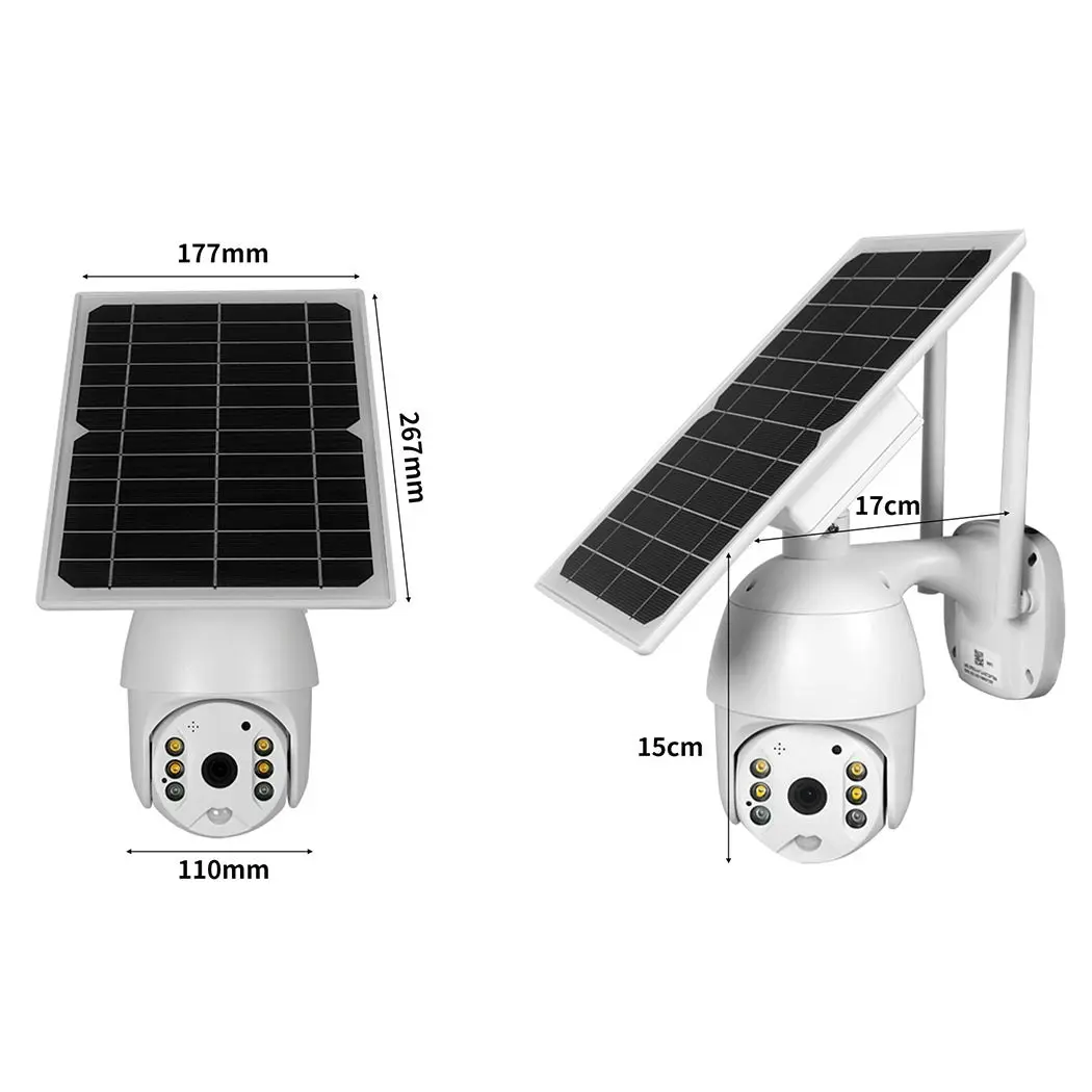 1440P Solar Security Camera Wireless Battery Powered Outdoor Waterproof Night