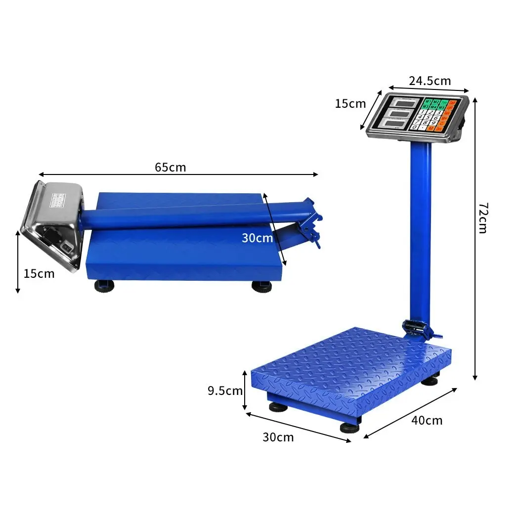 Traderight Group  Digital Platform Scales 150KG Electronic Postal Shop Floor Scale Accurate