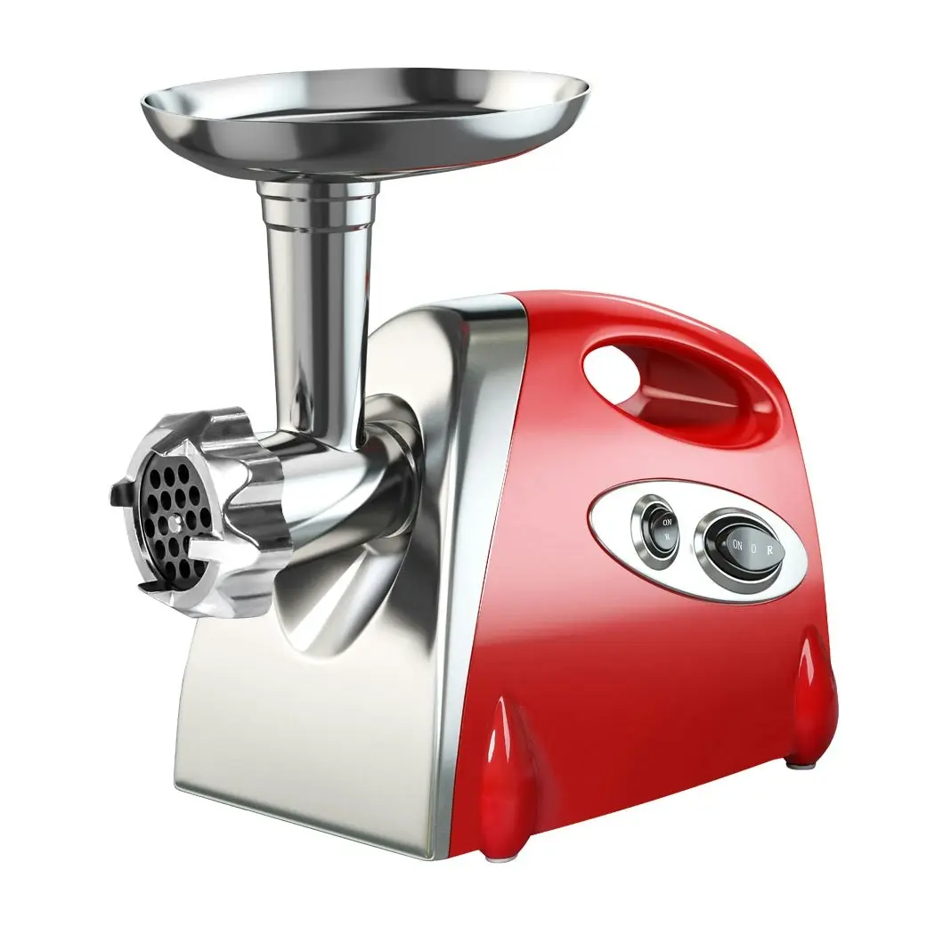 Spector 800W Electric Meat Grinder Mincer Sausage Filler Kibbe Maker Kitchen Red