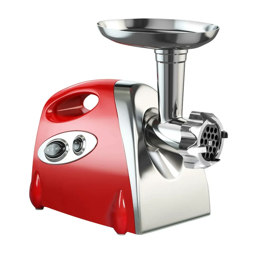 Spector 800W Electric Meat Grinder Mincer Sausage Filler Kibbe Maker Kitchen Red