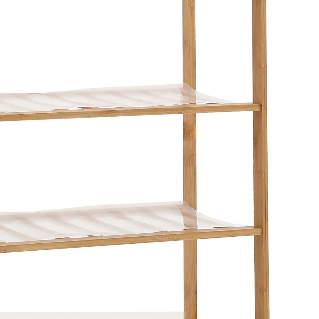 Levede Bamboo Shoe Rack Storage Wooden Organizer Shelf Stand 3 Tiers Layers 70cm