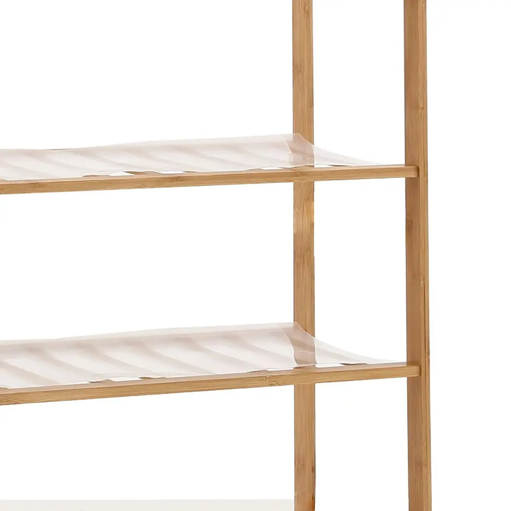 Levede Bamboo Shoe Rack Storage Wooden Organizer Shelf Stand 3 Tiers Layers 80cm