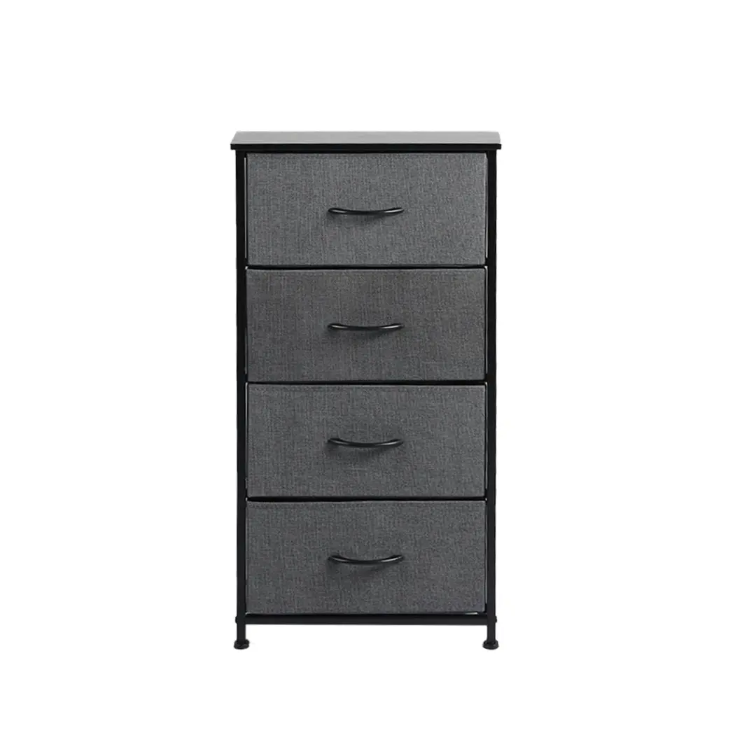 Levede Storage Cabinet Tower Chest of Drawers Dresser Tallboy 4 Drawer Bedside