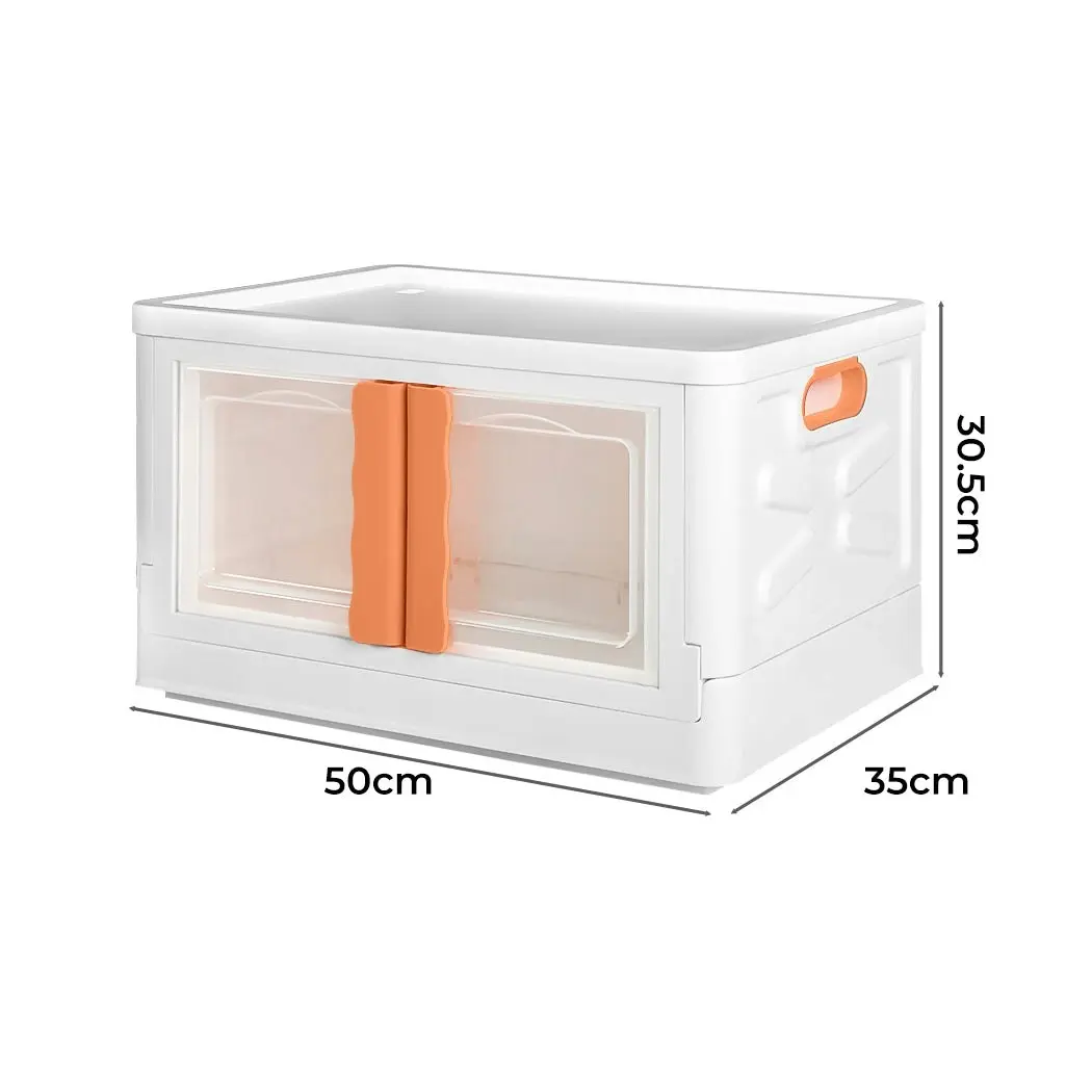 Traderight Group  Storage Container Stackable Plastic Toy Boxes Clear Wardrobe Room Organiser