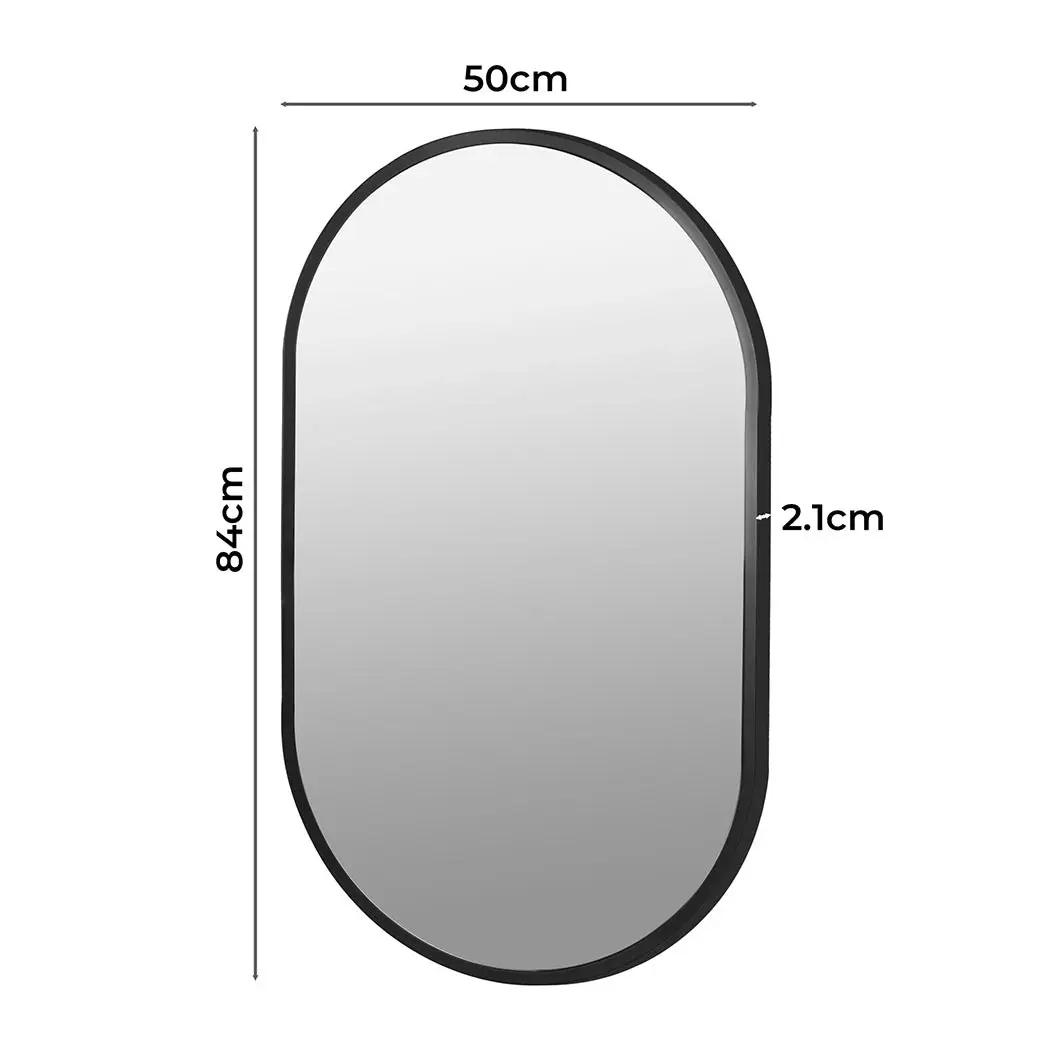 Yezi Large Wall Mirror Bathroom Decor Vanity Haning Makeup Mirrors Frame Oval