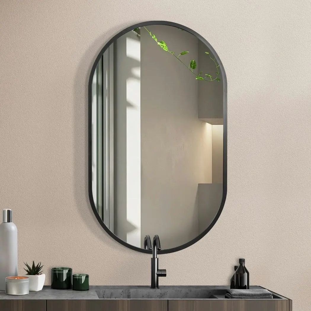 Yezi Large Wall Mirror Bathroom Decor Vanity Haning Makeup Mirrors Frame Oval