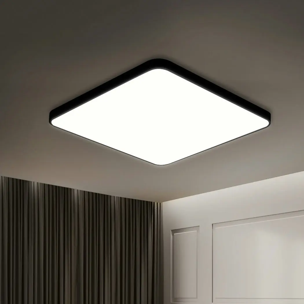 Emitto Ultra-Thin 5CM LED Ceiling Down Light Surface Mount Living Room Black 36W