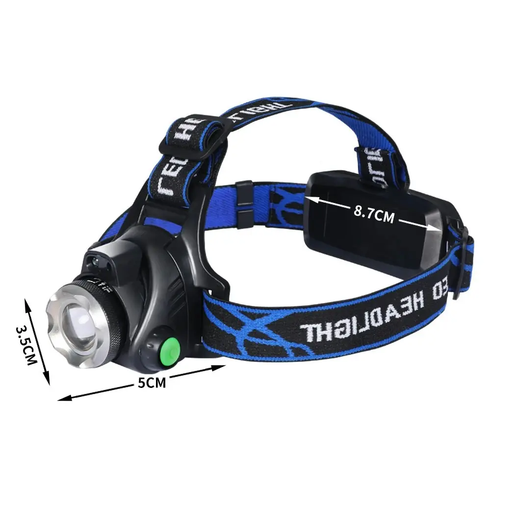 Traderight Group  3x 500LM LED Headlamp Headlight Flashlight Head Torch Rechargeable CREE XML T6