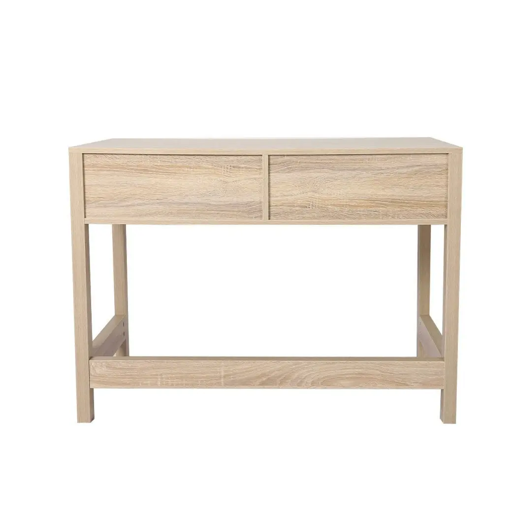 Levede Table Wooden Console Table Set With Storage Drawers Laptop Desk 105X55CM