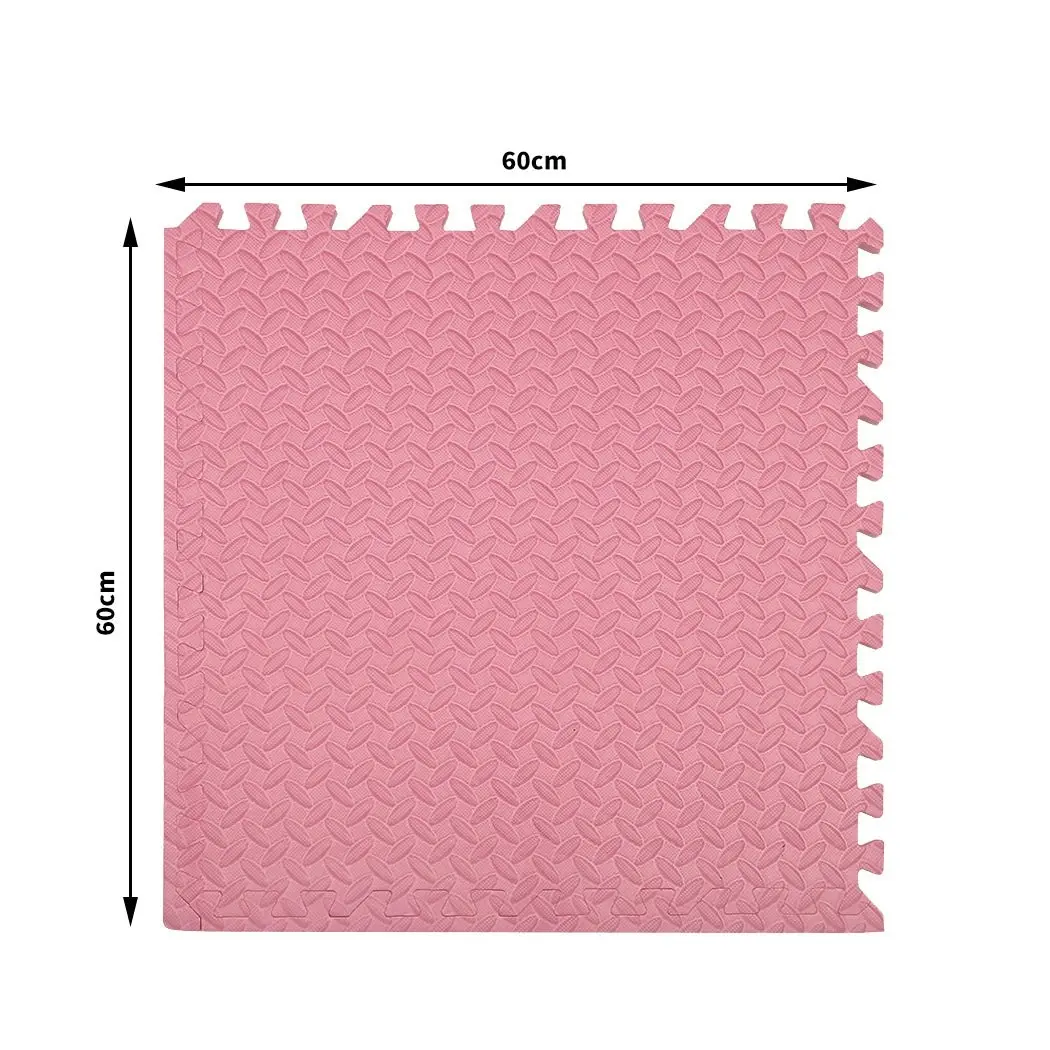 BoPeep EVA Foam Kids Play Mat Floor Kid Crawling Interlocking Home Pink 60x60