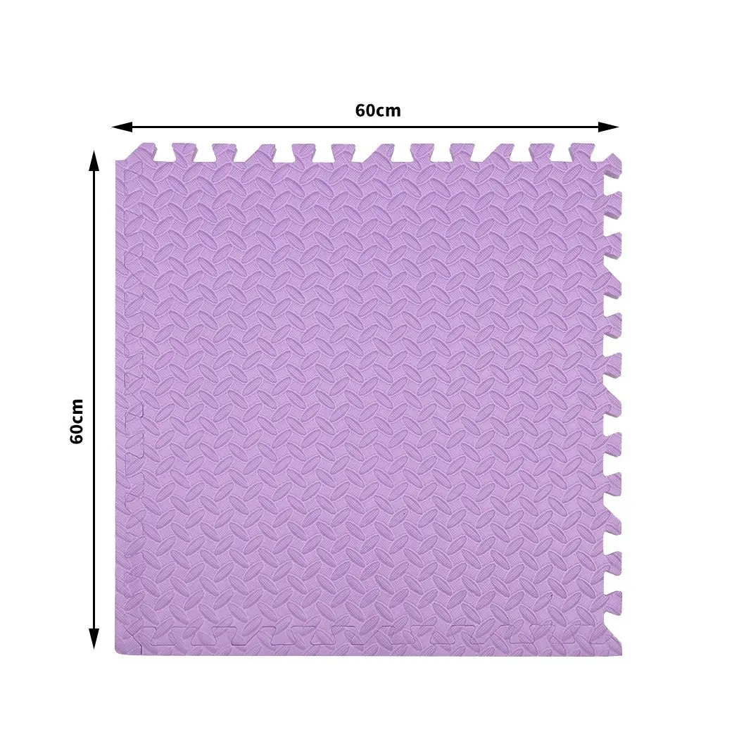 BoPeep EVA Foam Kids Play Mat Floor Kid Crawling Interlocking Home Purple 60x60