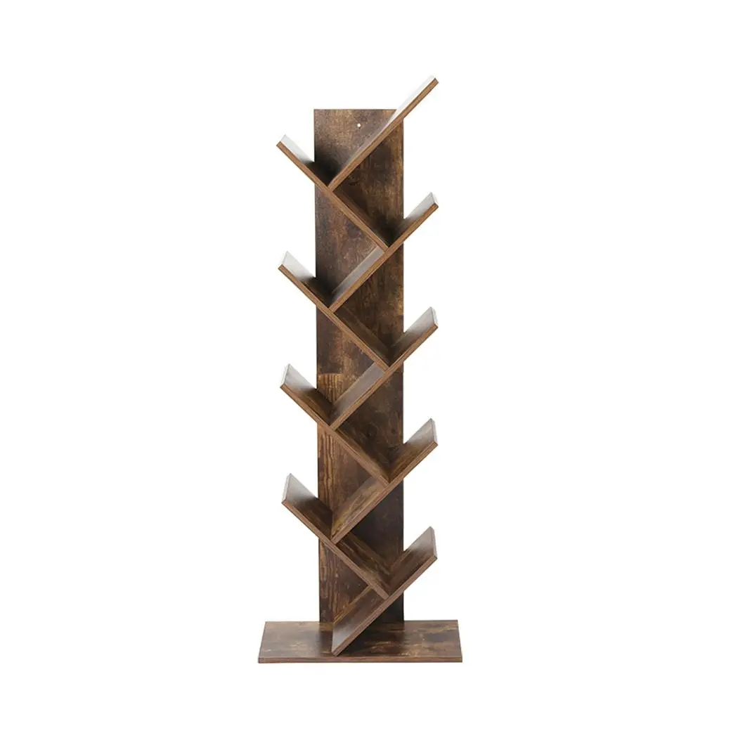 Levede Bookshelf  Wooden Tree Bookcase 8-Tier  Storage Home Decor Display Stand