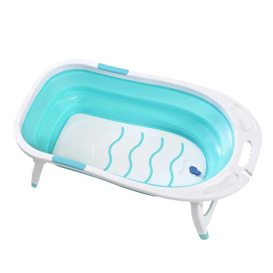 Traderight Group  Traderight Group  Baby Bath Tub Infant Toddlers Foldable Bathtub Folding Safety Bathing Shower