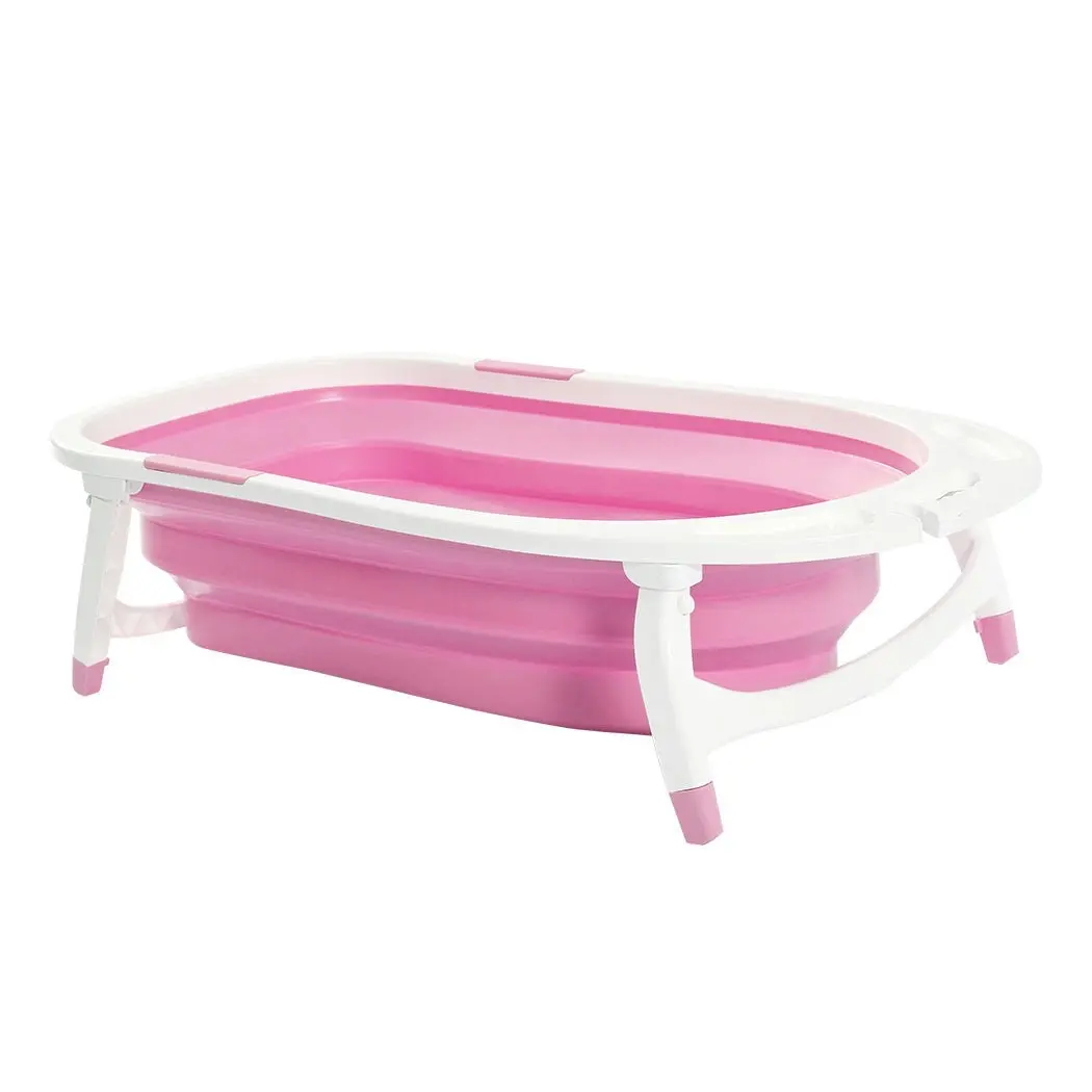 Traderight Group  Traderight Group  Baby Bath Tub Infant Toddlers Foldable Bathtub Folding Safety Bathing Shower