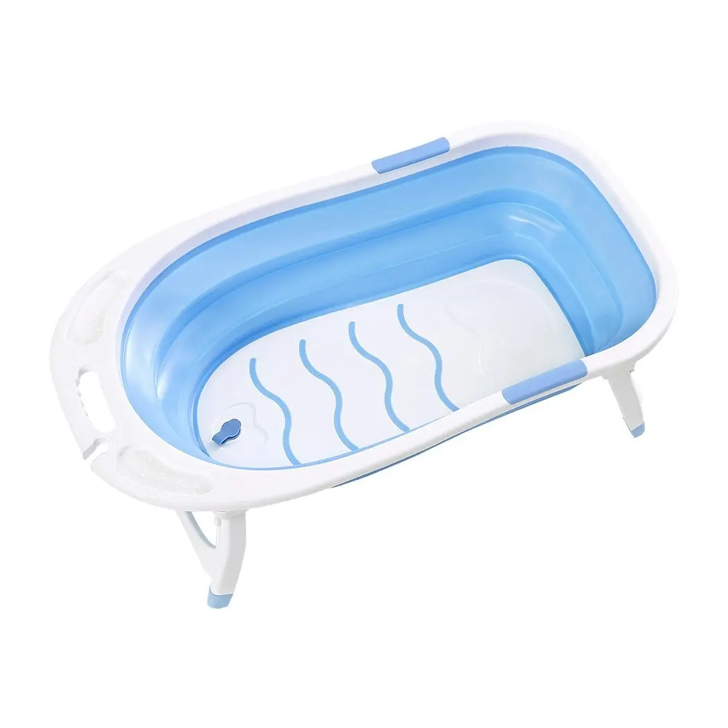 Traderight Group  Traderight Group  Baby Bath Tub Infant Toddlers Foldable Bathtub Folding Safety Bathing Shower