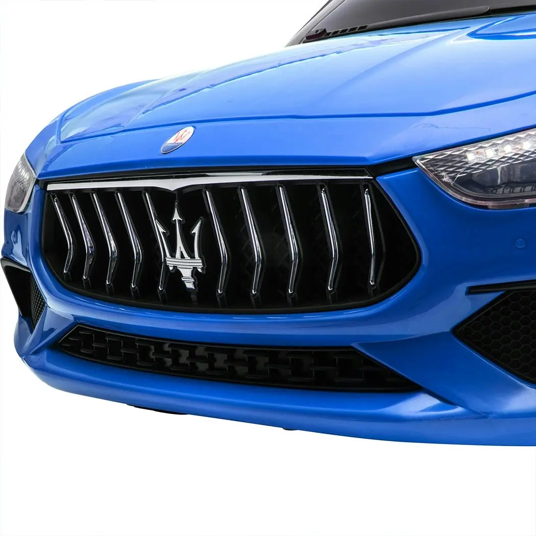 Traderight Group  Kids Ride On Car Maserati Licensed Electric Dual Motor Toy Remote Control Blue