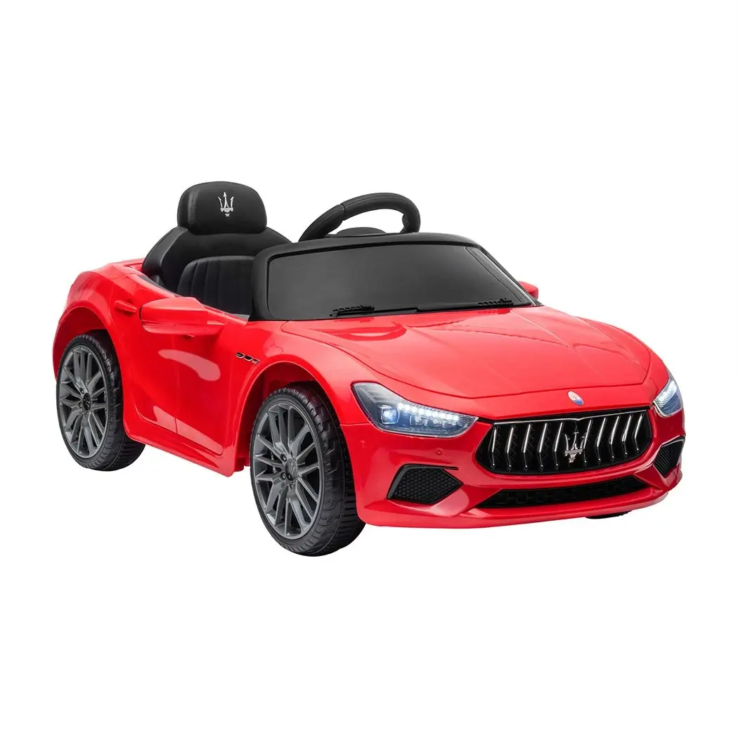 Traderight Group  Kids Ride On Car Maserati Licensed Electric Dual Motor Toy Remote Control Red