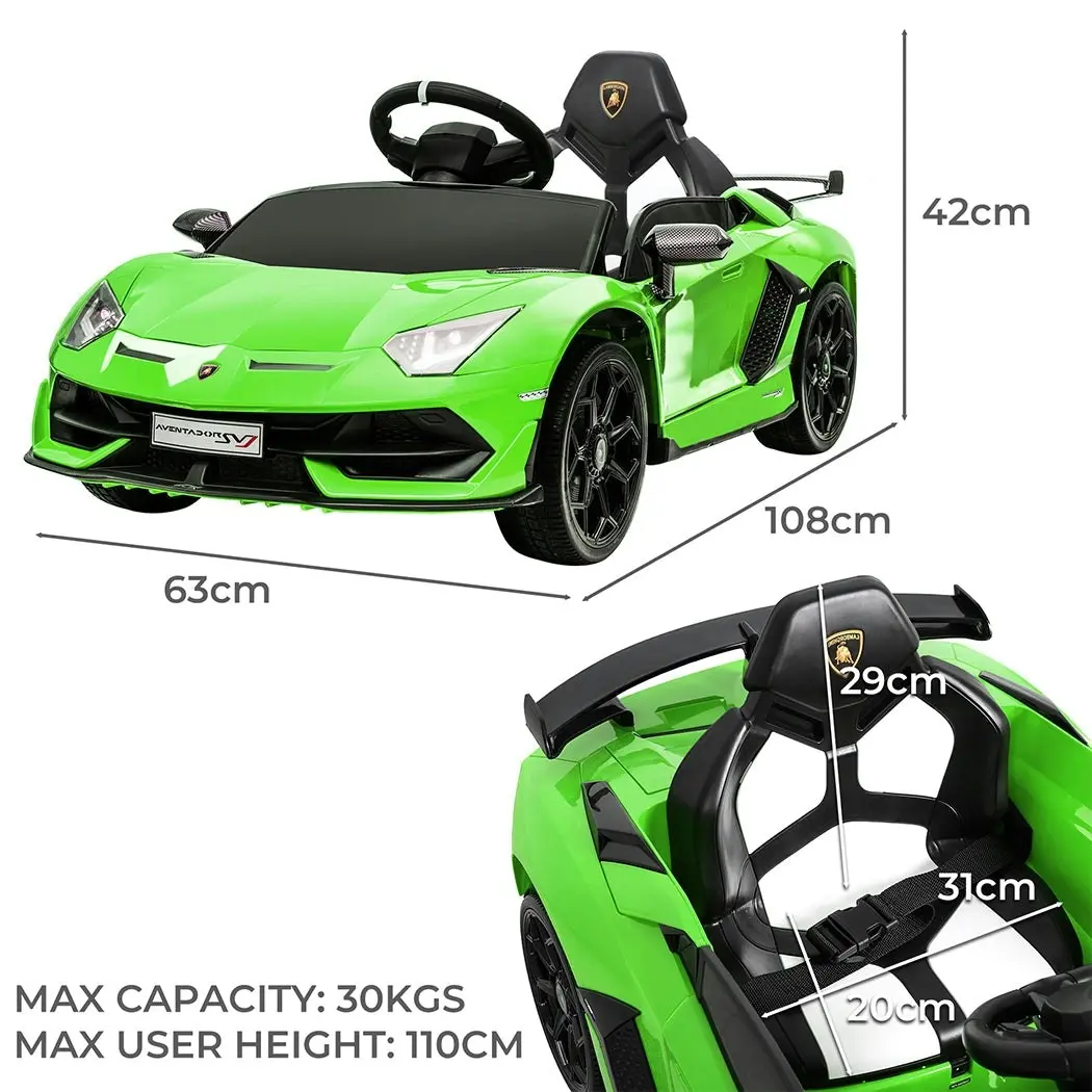 Traderight Group  Kids Ride On Car Lamborghini SVJ Licensed Electric Dual Motor Toy Remote Control