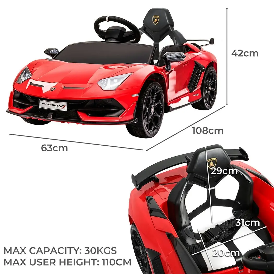 Traderight Group  Kids Ride On Car Lamborghini SVJ Licensed Electric Dual Motor Toy Remote Control