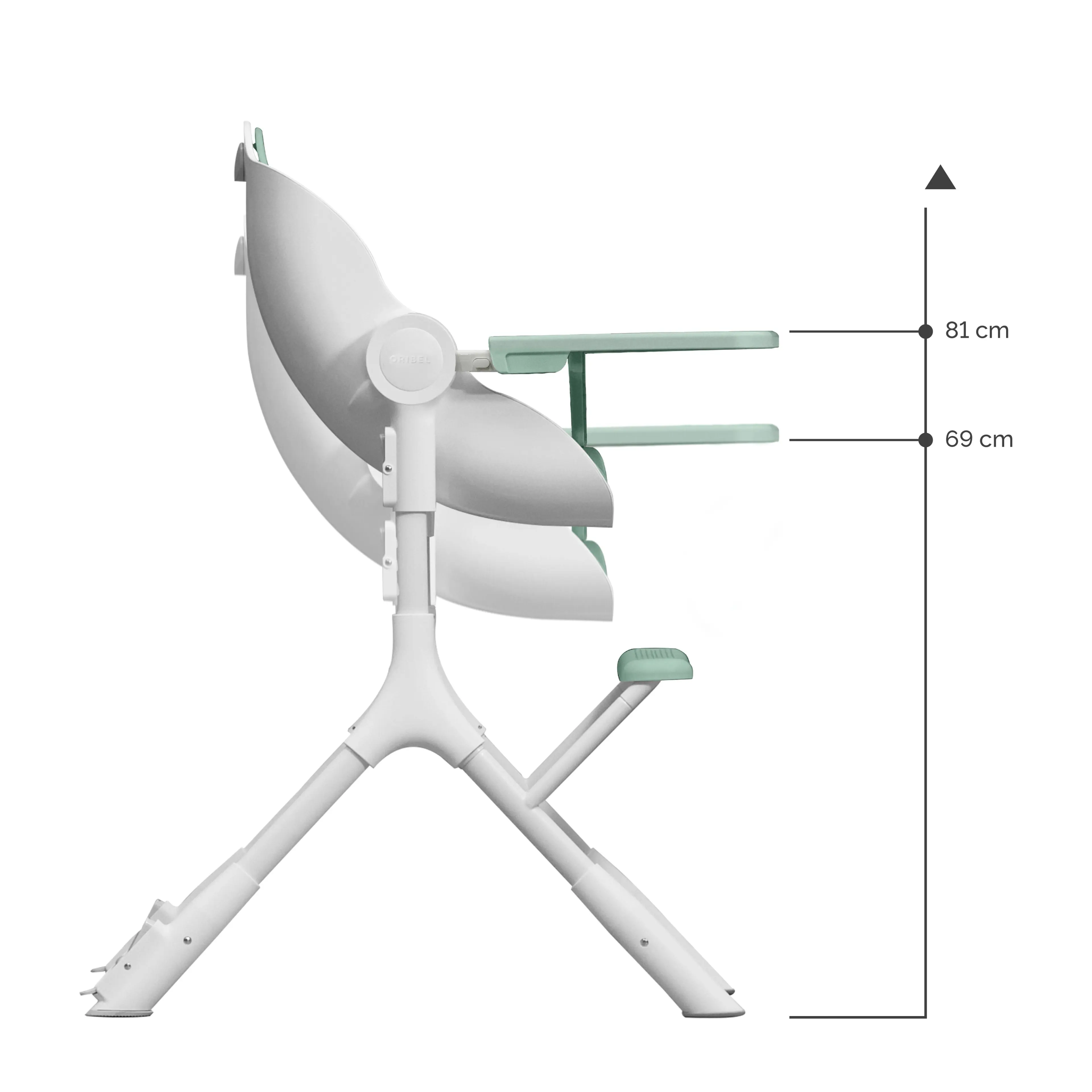 Oribel Cocoon Z High Chair Kid Dining Chairs Infant Toddler Feeding Highchair