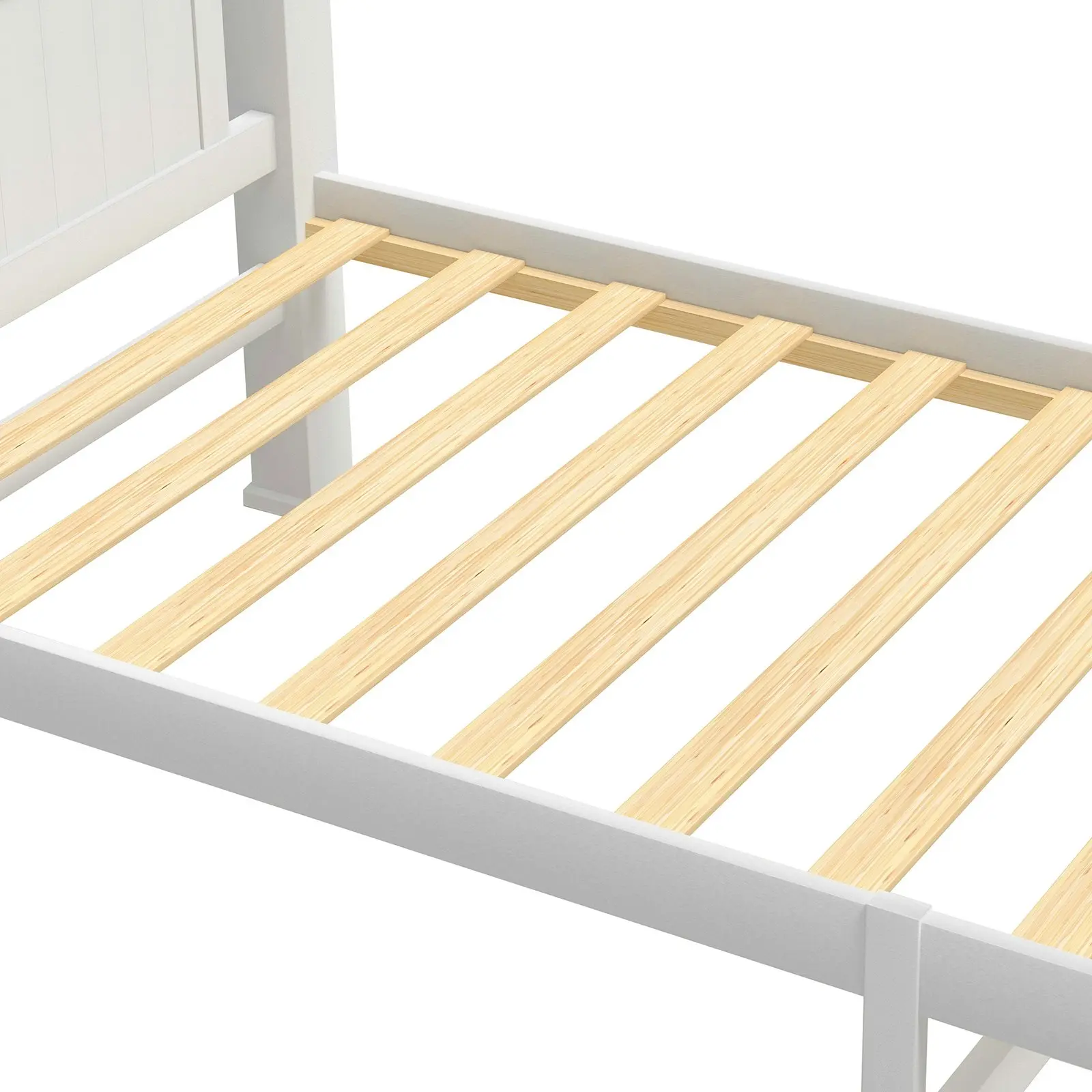 Oikiture Bed Frame Single Size Pine Wooden Timber Base Platform Bedroom