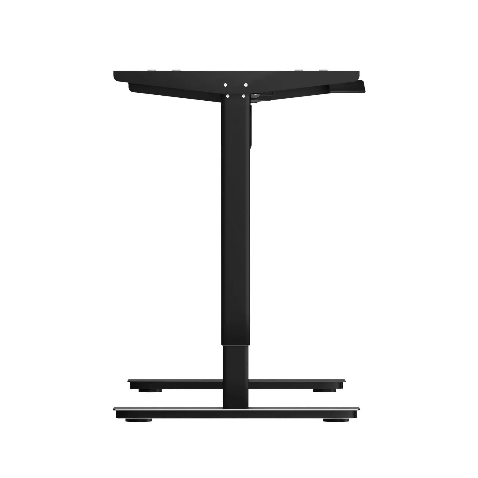 Oikiture Electric Standing Desk Frame Single Motor Height Adjustable Sit Stand Black