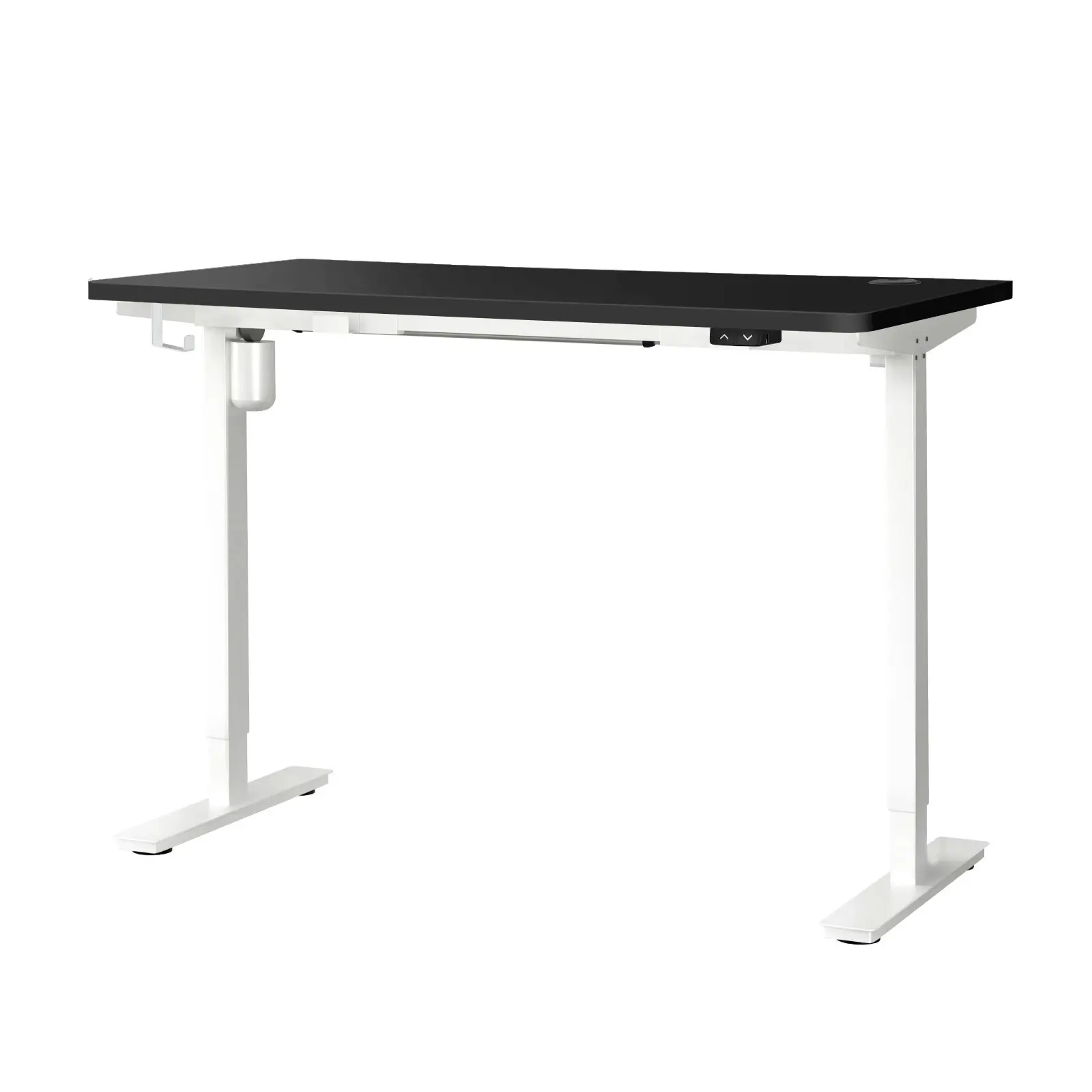 Oikiture 140CM Electric Standing Desk Single Motor Table Top Black