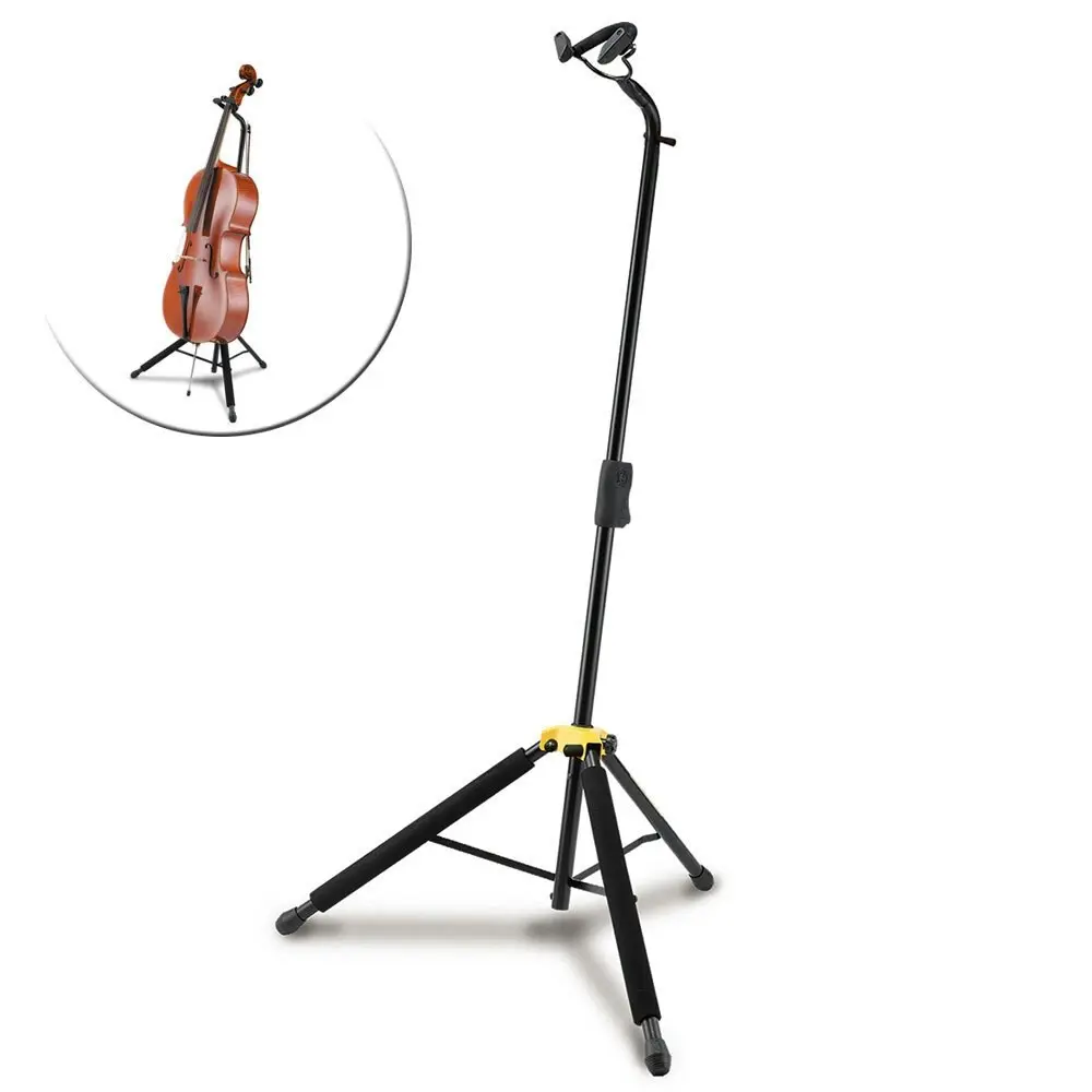 Hercules AGS Auto Grip System Musical Instrument Stand Holder for Cello Black