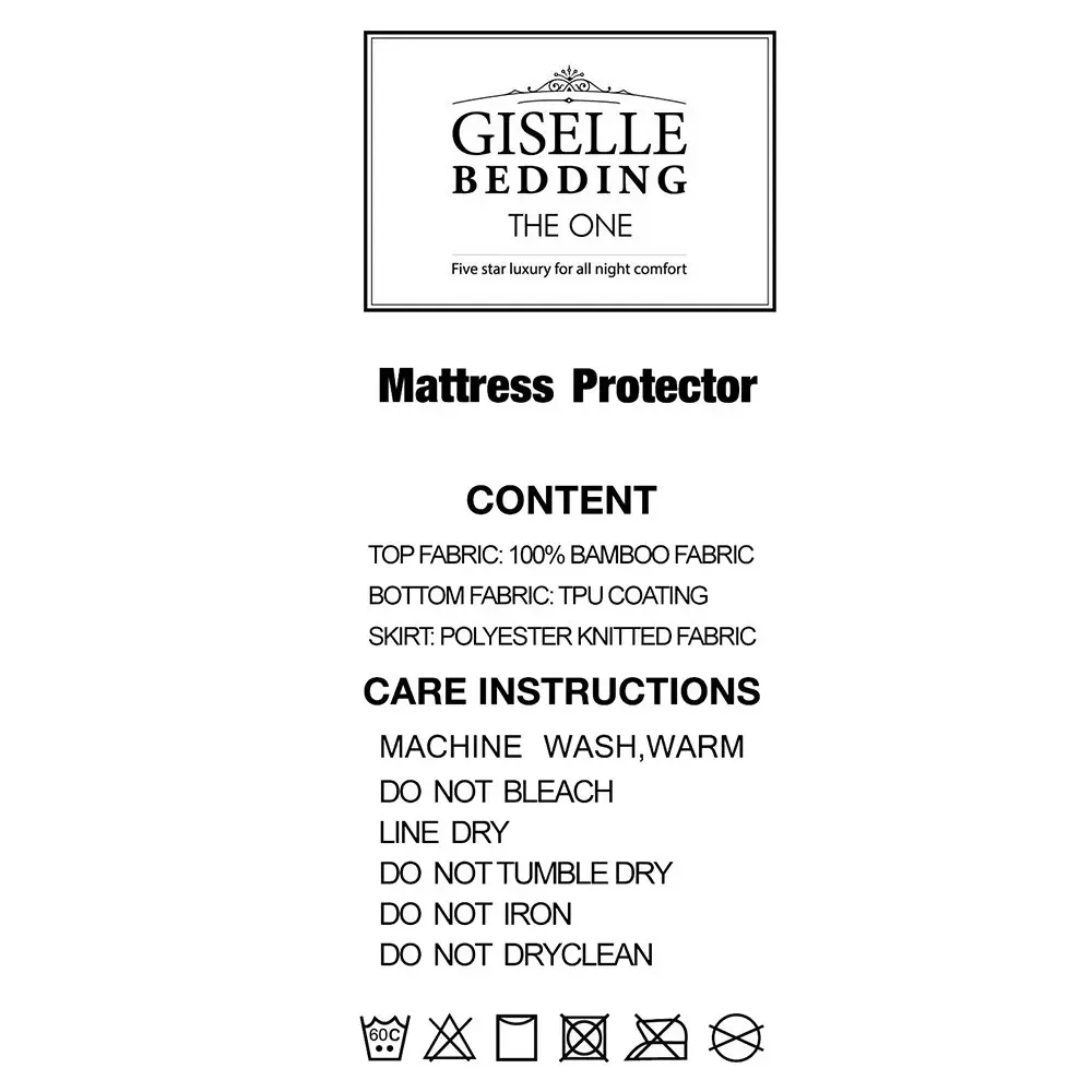 Giselle Bedding Mattress Protector Single