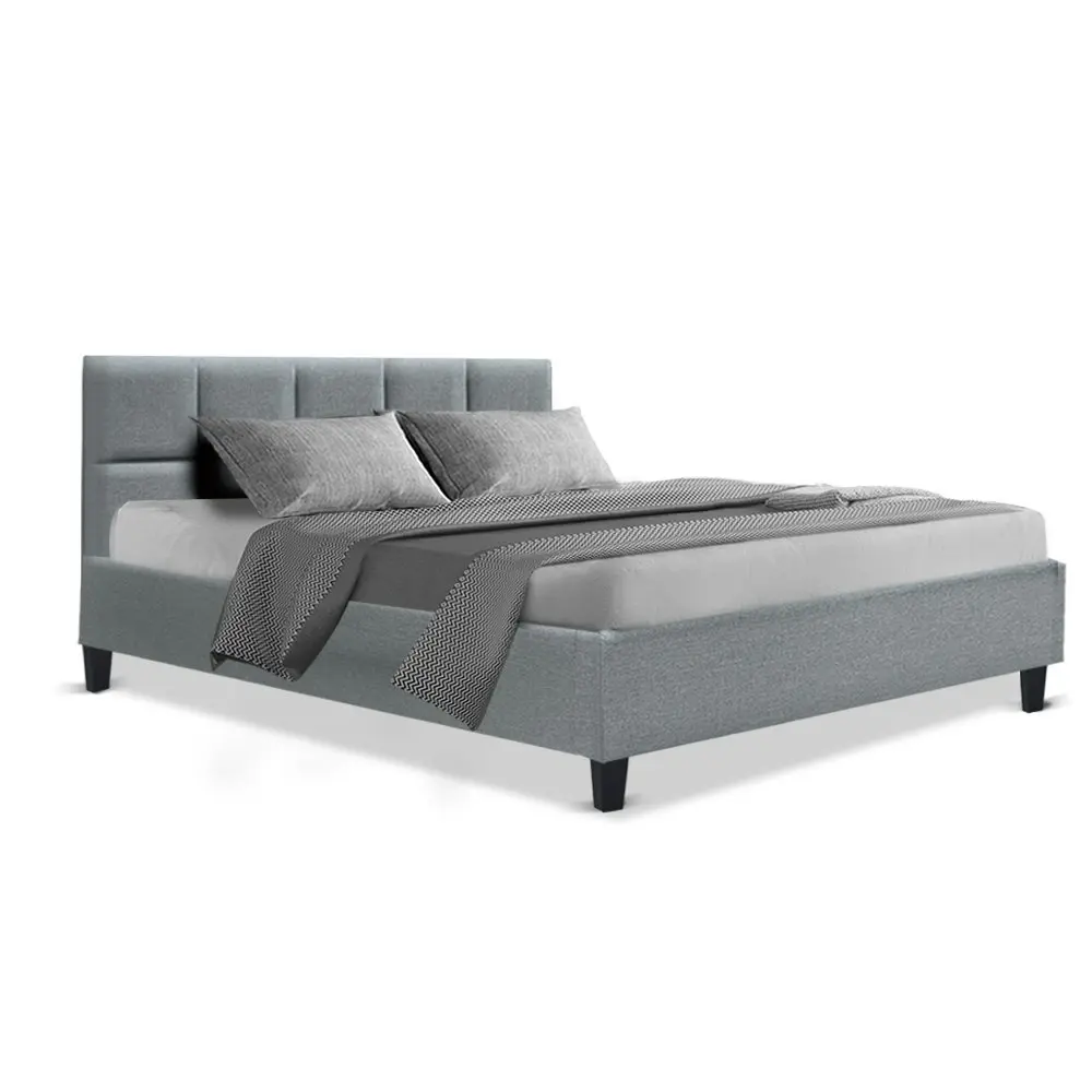 Artiss Bed Frame Queen Size Grey TINO