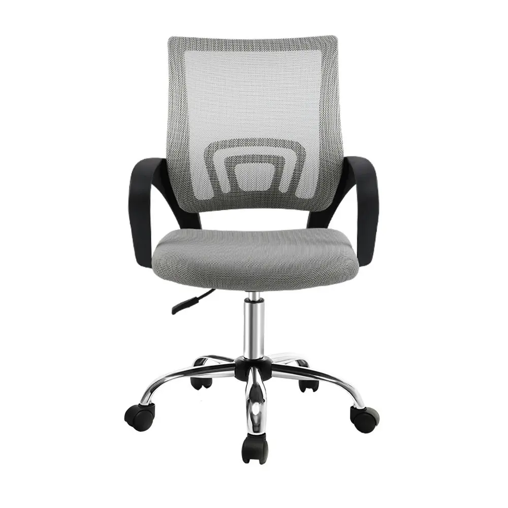 Artiss Mesh Office Chair Mid Back Grey