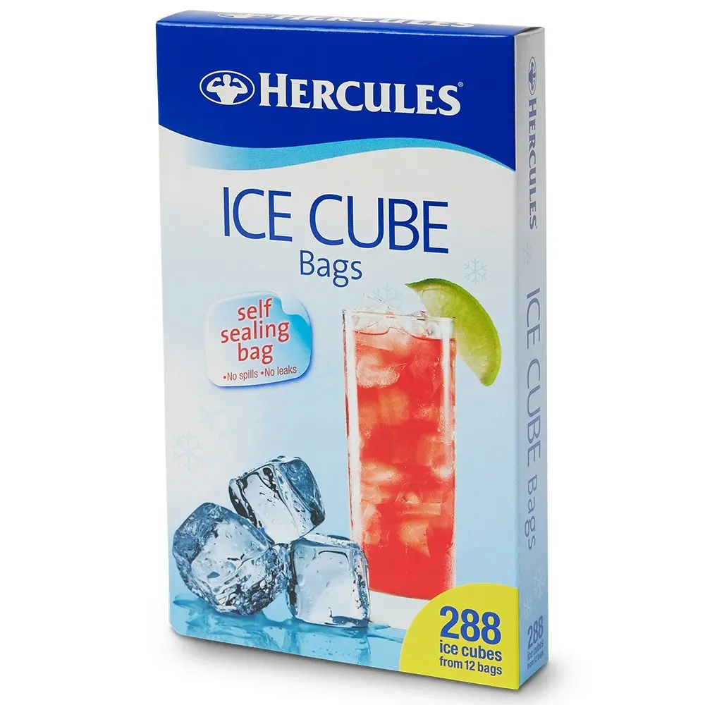 24pc Hercules Ice Cube Self Sealing No Leak Freezer Bags Makes 576 Ice Cubes