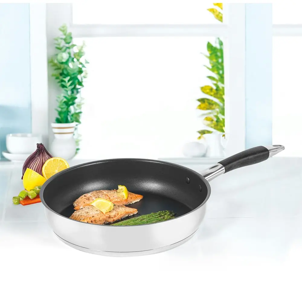 Salter 28cm Stainless Steel Non-Stick Frypan Induction/Gas Frying Pan Cookware