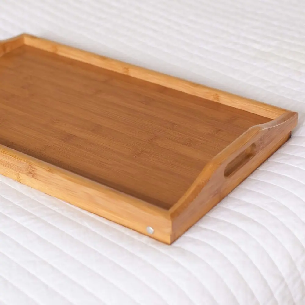 Bamboo Folding Food/Breakfast/Dinner Bed Tray Lap Desk Serving/TV Table