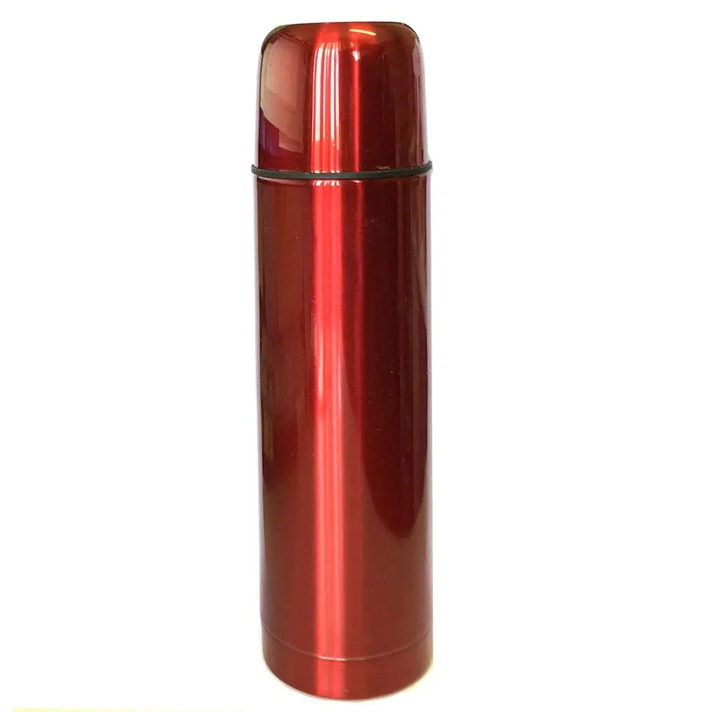 4pc Stainless Steel Vacuum Flask 450ml Mug/500ml Bottle w/ Double Wall Cup Set