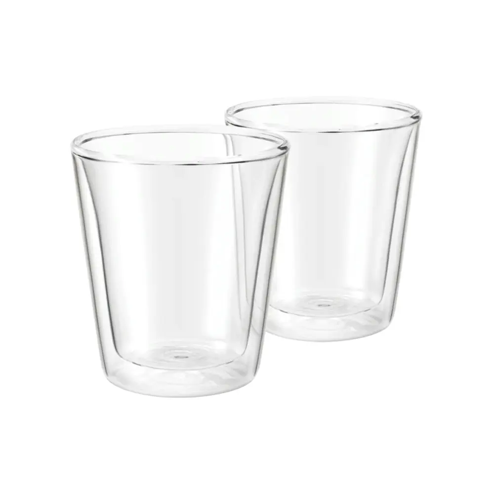 2pc Breville 100ml The Espresso Duo Glasses Borosilicate Heat Resistant Clear