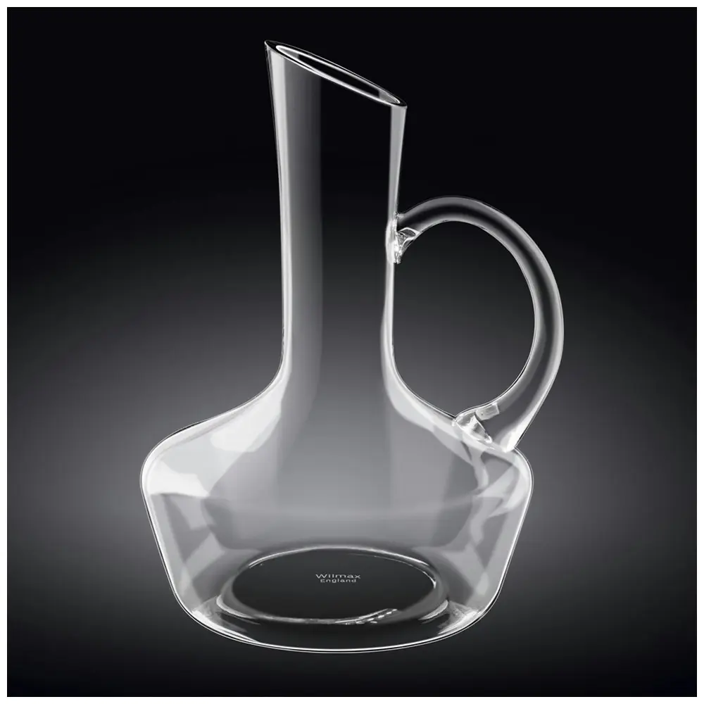 Wilmax England Crystalline Glass 750ml Wine Decanter Container Glassware Clear