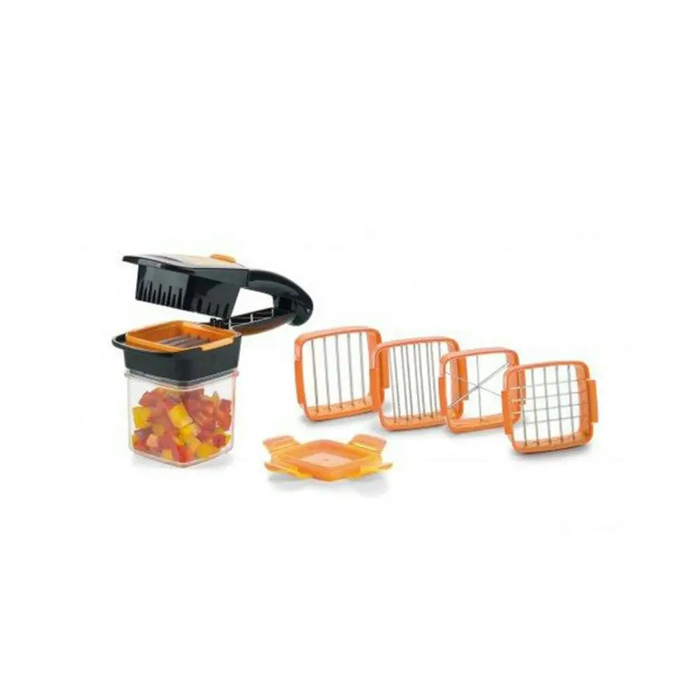 7pc Nicer Dicer Vegetable/Fruits Cutter/Chopper/Slicer Thin/Thick/Wedges Orange