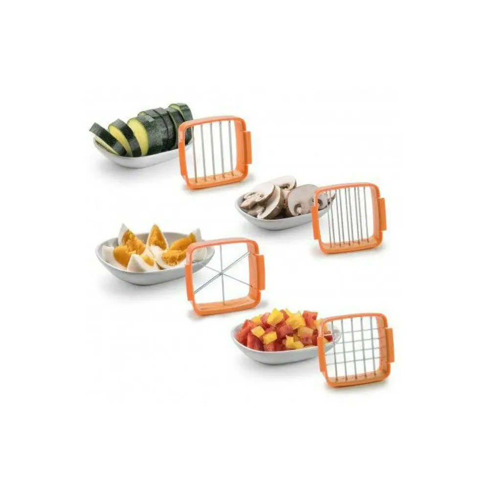 7pc Nicer Dicer Vegetable/Fruits Cutter/Chopper/Slicer Thin/Thick/Wedges Orange