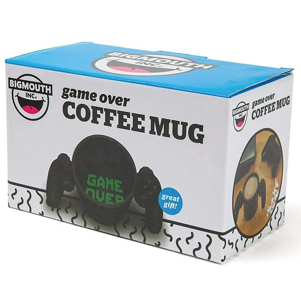 Bigmouth Game Over Controller Drinkware Tea/Coffee Ceramic Mug Hot Drink Cup BLK