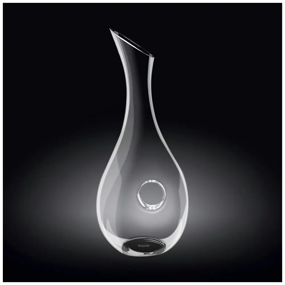 Wilmax England Crystalline Glass 1000ml Wine Decanter Container Glassware Clear