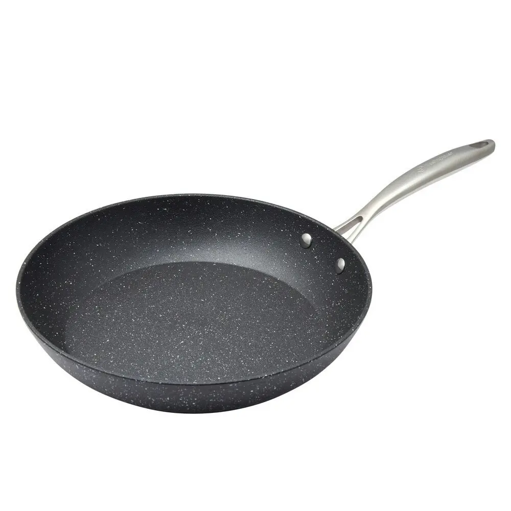 2pc Westinghouse 24cm/28cm Frypan Set Multi-Layer Non-Stick Home Cooking Black