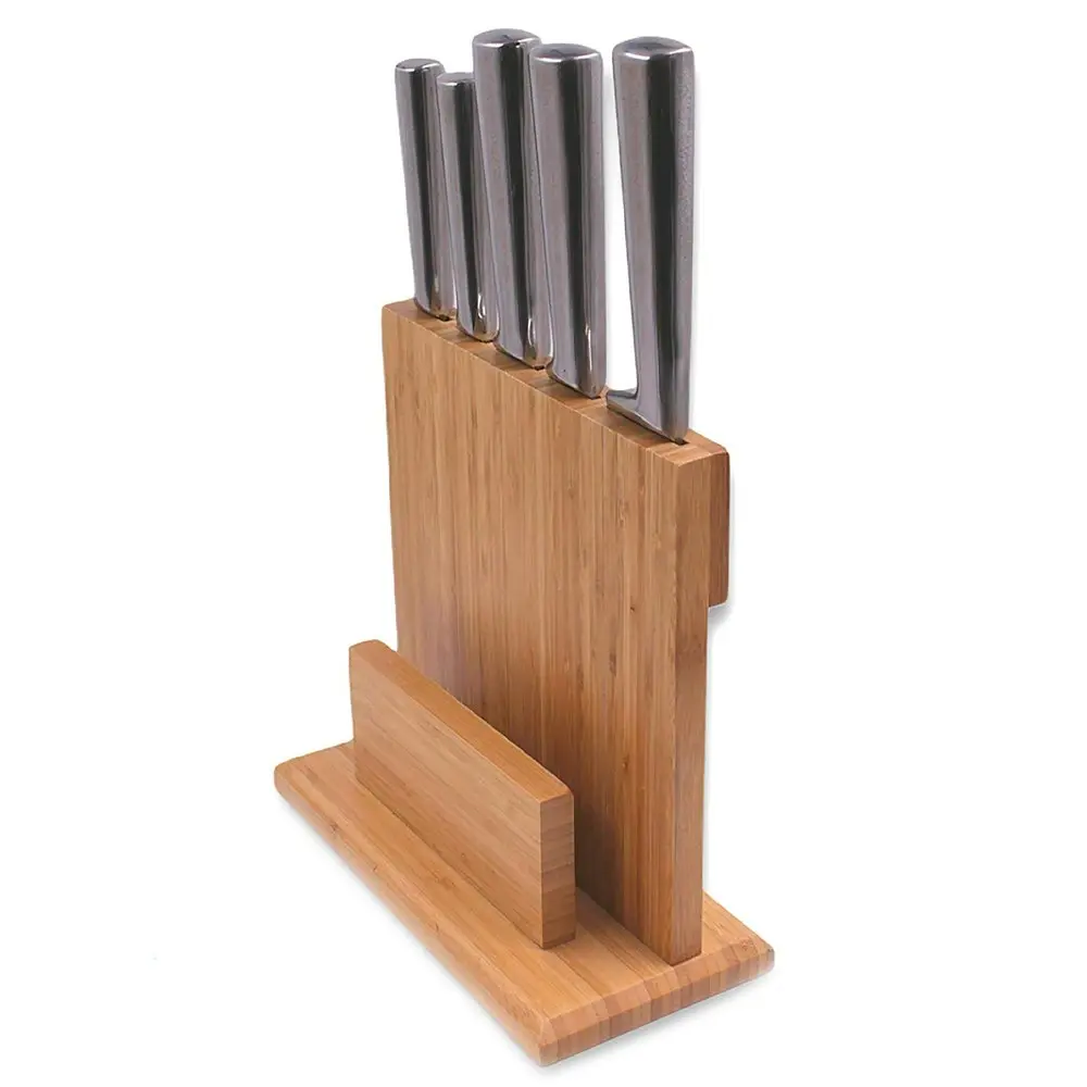 7pc CS Kochsysteme Soest Chef/Utility/Bread Knife Block Holder Cutting Board Set