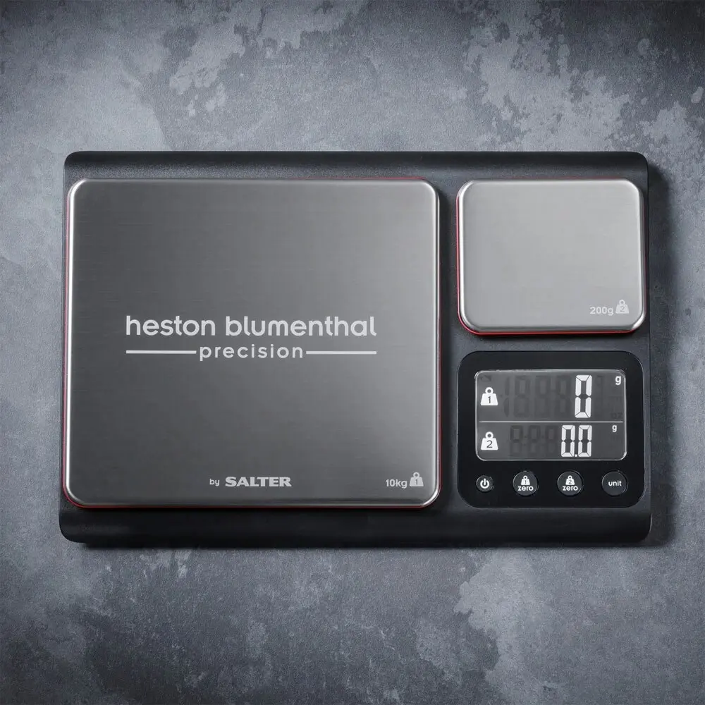 Salter Heston Blumenthal 10kg Dual Platform Precision Kitchen Scale Measure Food