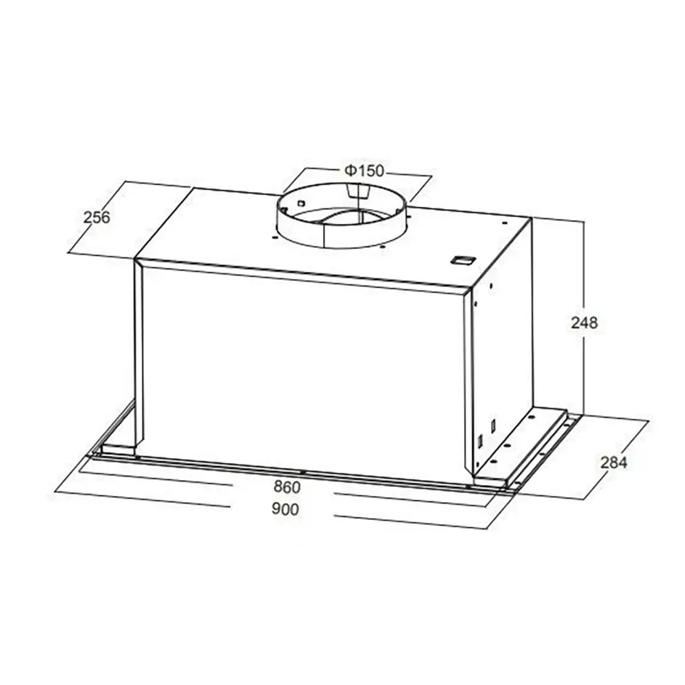 Kleenmaid 900m3/h Fixed Undermount Kitchen Rangehood Odour/Smoke Extraction 90cm